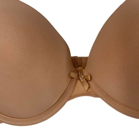 Nude Beige Underwire Bra Womens Size 36C Lightly Lined Secret Treasures Bra - Picture 5 of 9